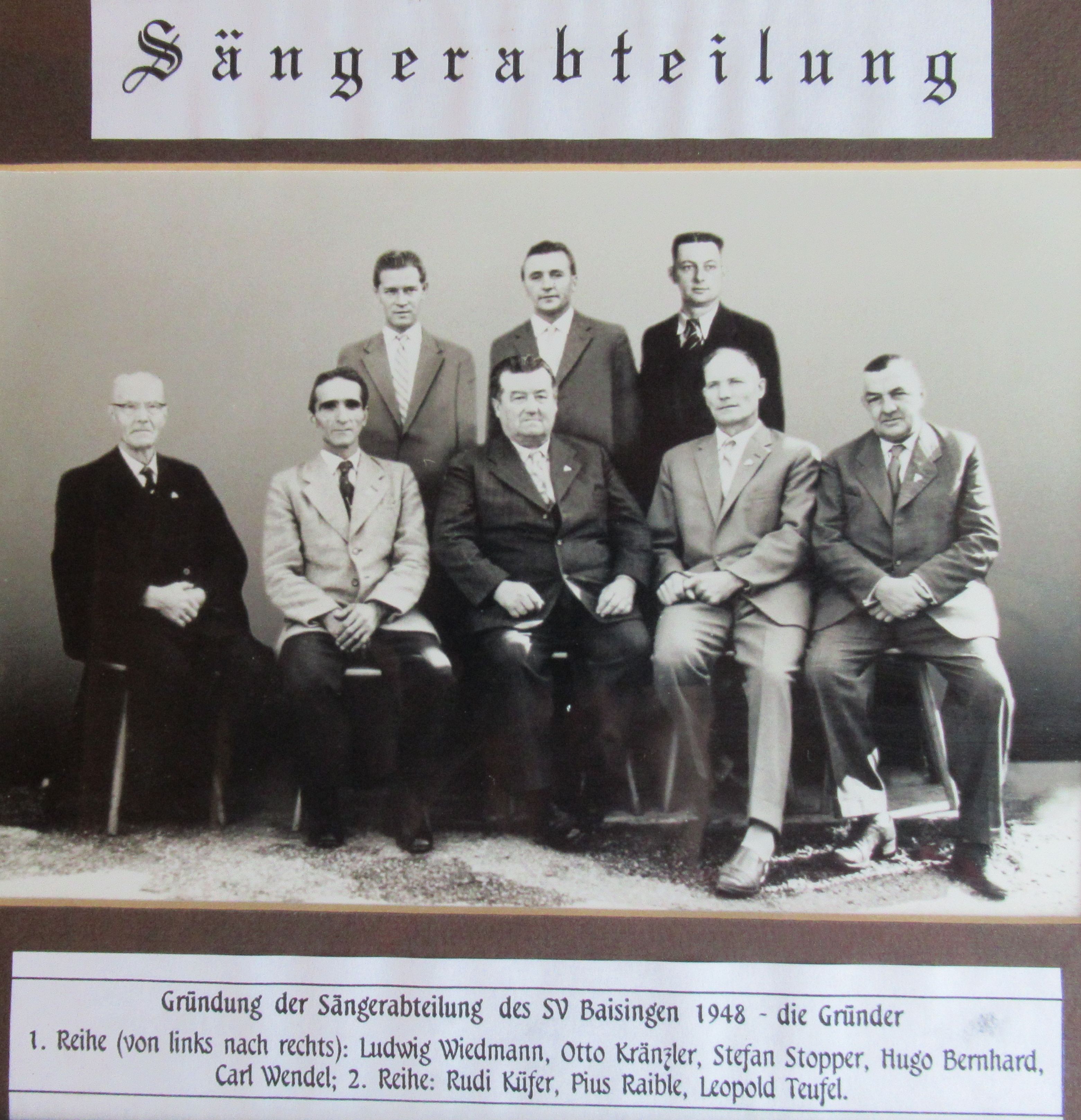 Gründer der Sängerabteilung 1948